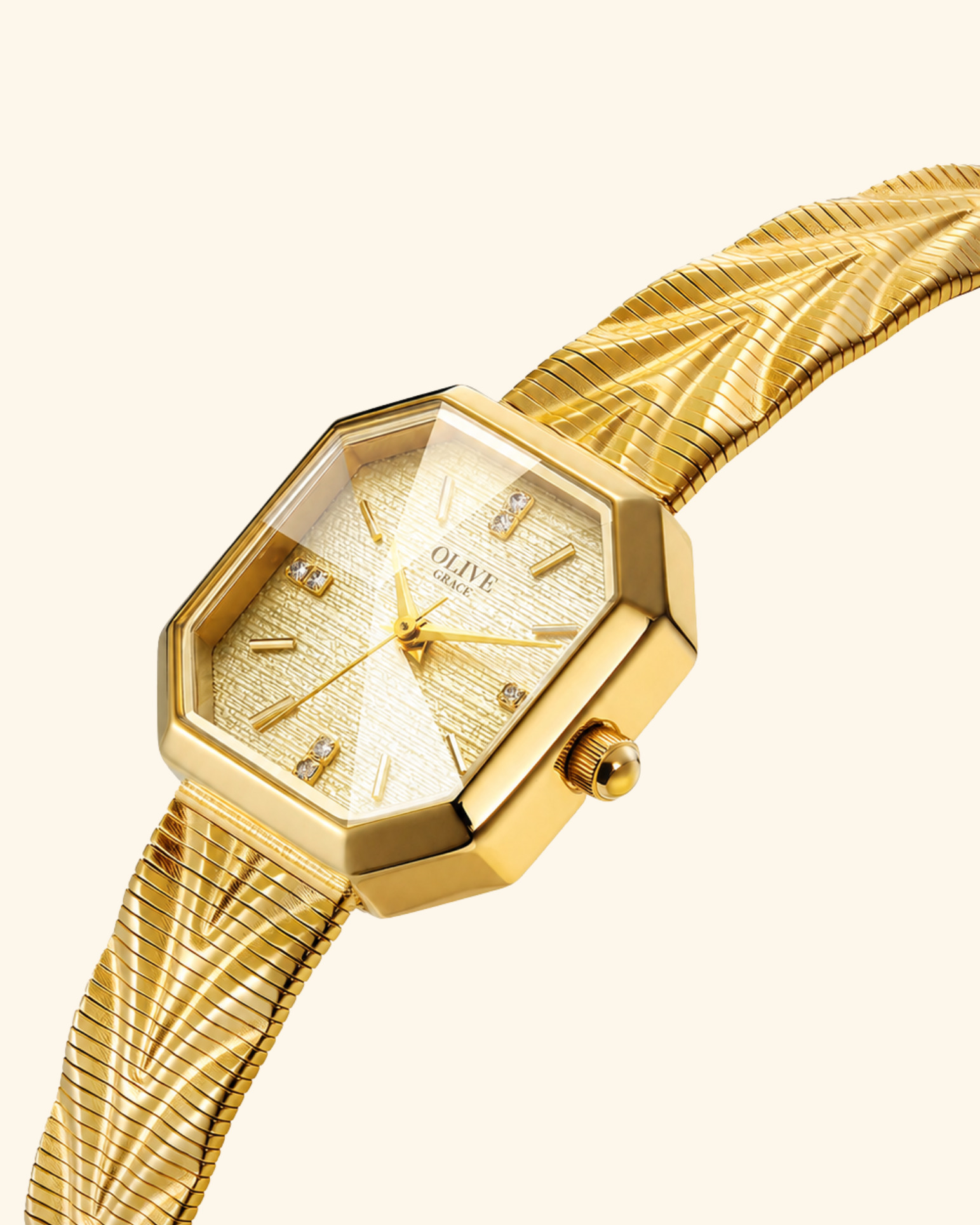 Belle Époque Gold Stahlgehäuse Uhr